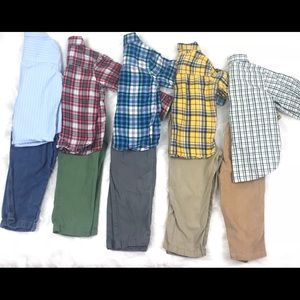 Toddler Boys Fall 5 Outfit Bundle 24M